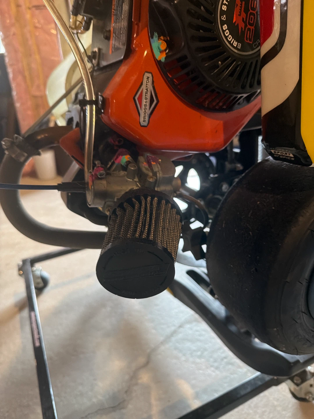 Go Kart, accessories, and storage rack - photo 5