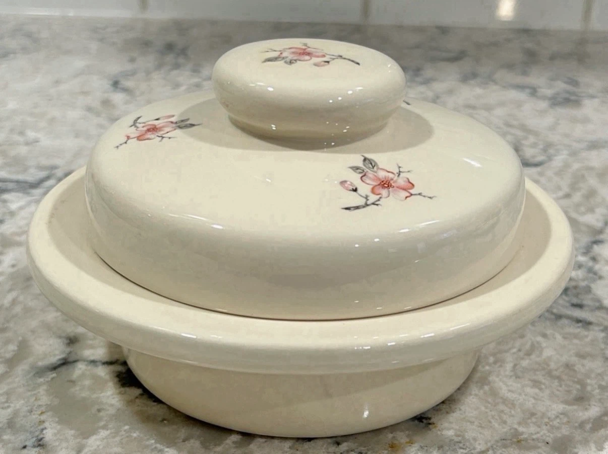 Vintage Ceramic Bowl with Lid