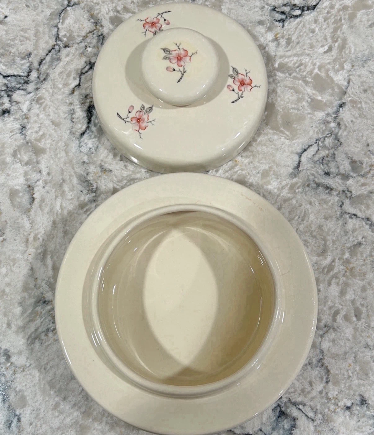 Vintage Ceramic Bowl with Lid - photo 2
