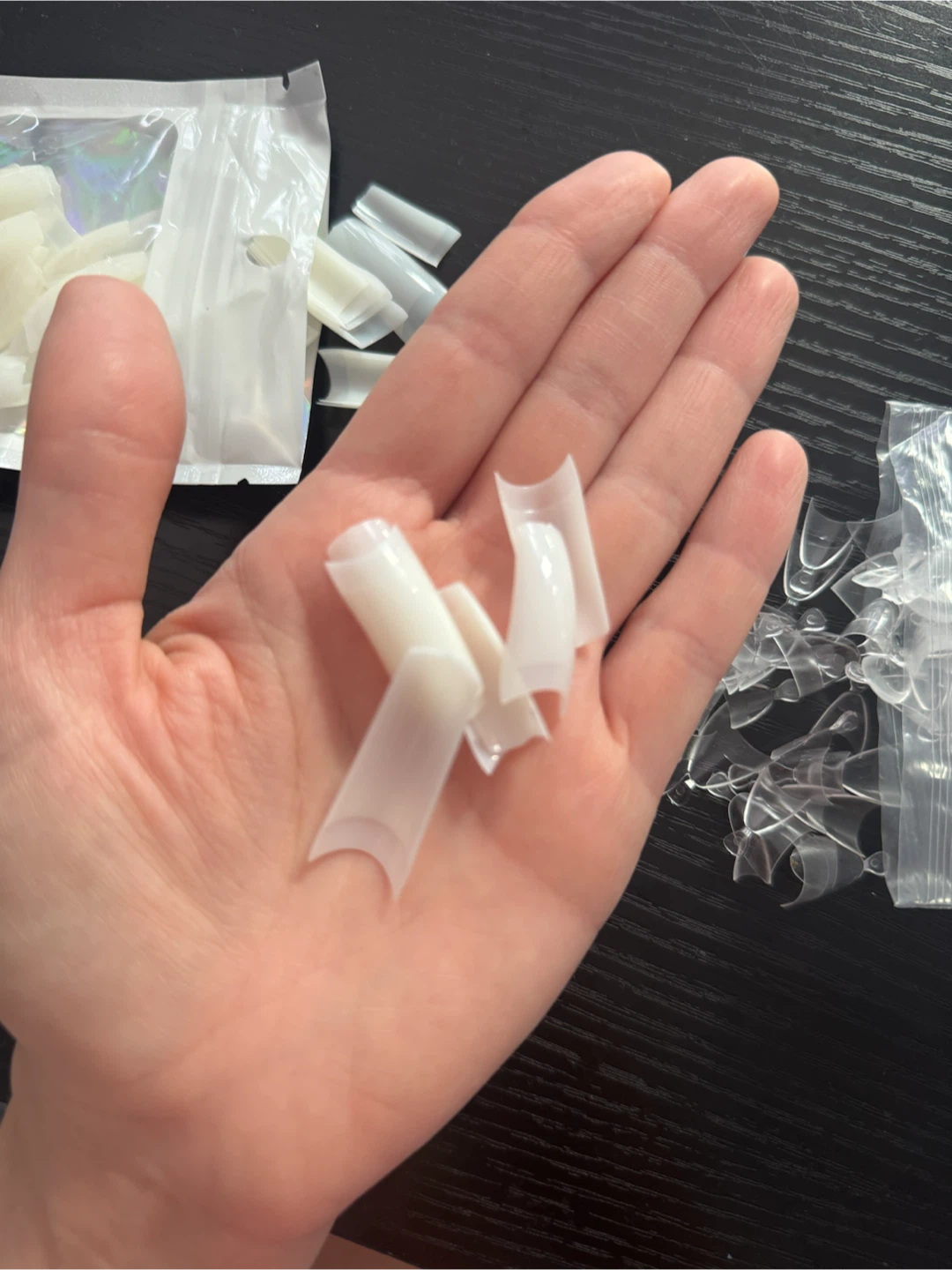 Nail Tips Set - Clear and White - photo 3