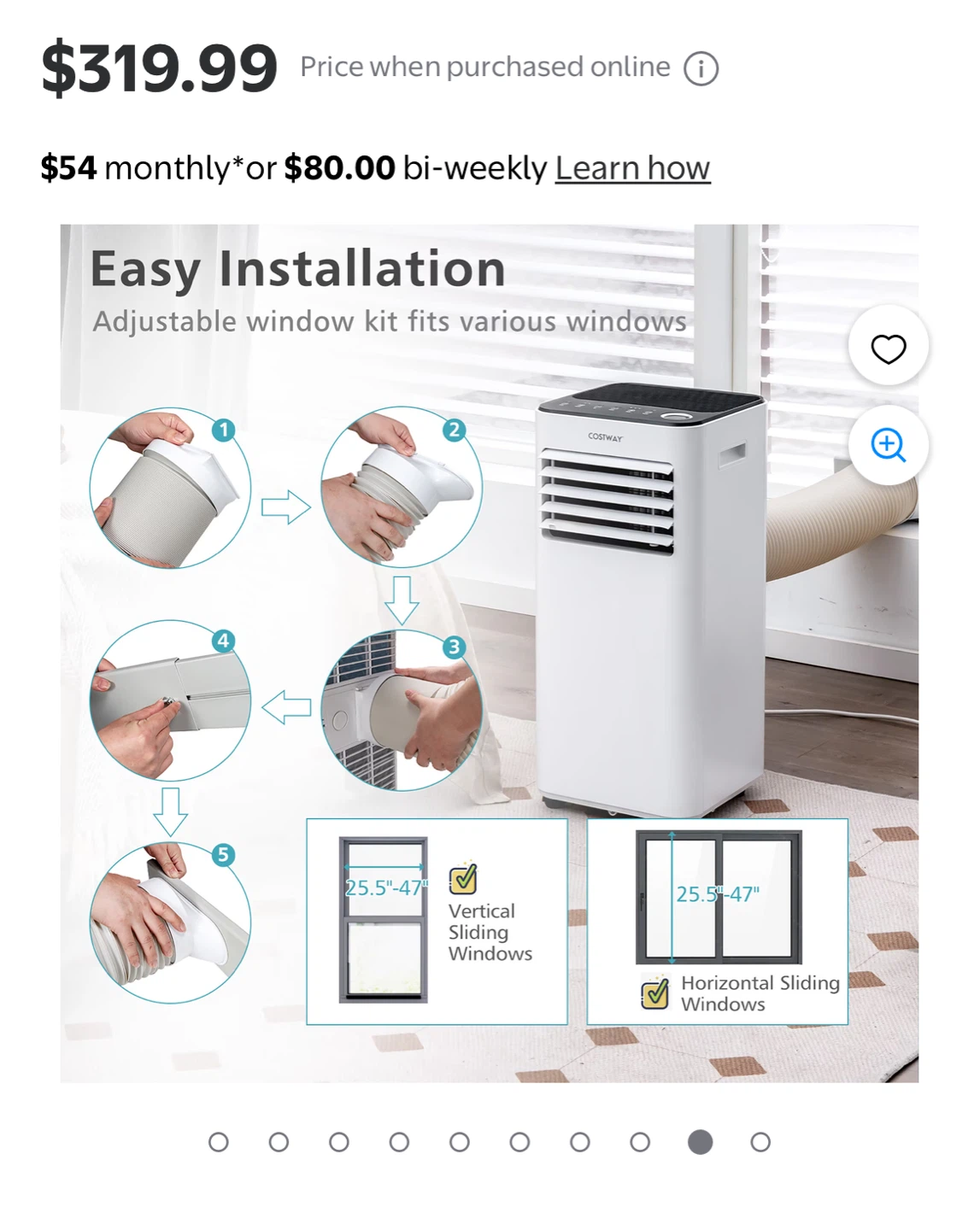 Costway Portable Air Conditioner - photo 2