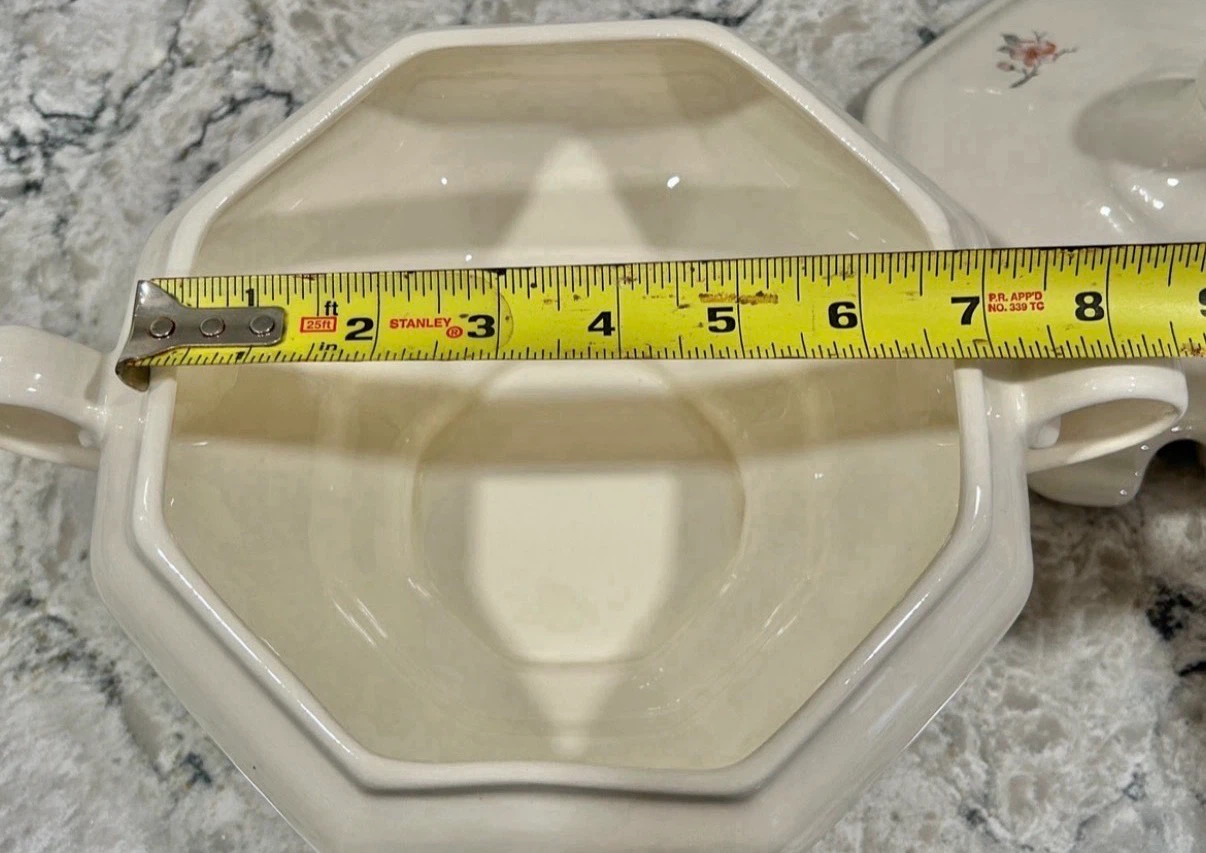 Vintage Lidded Soup Tureen with Floral Design - photo 4