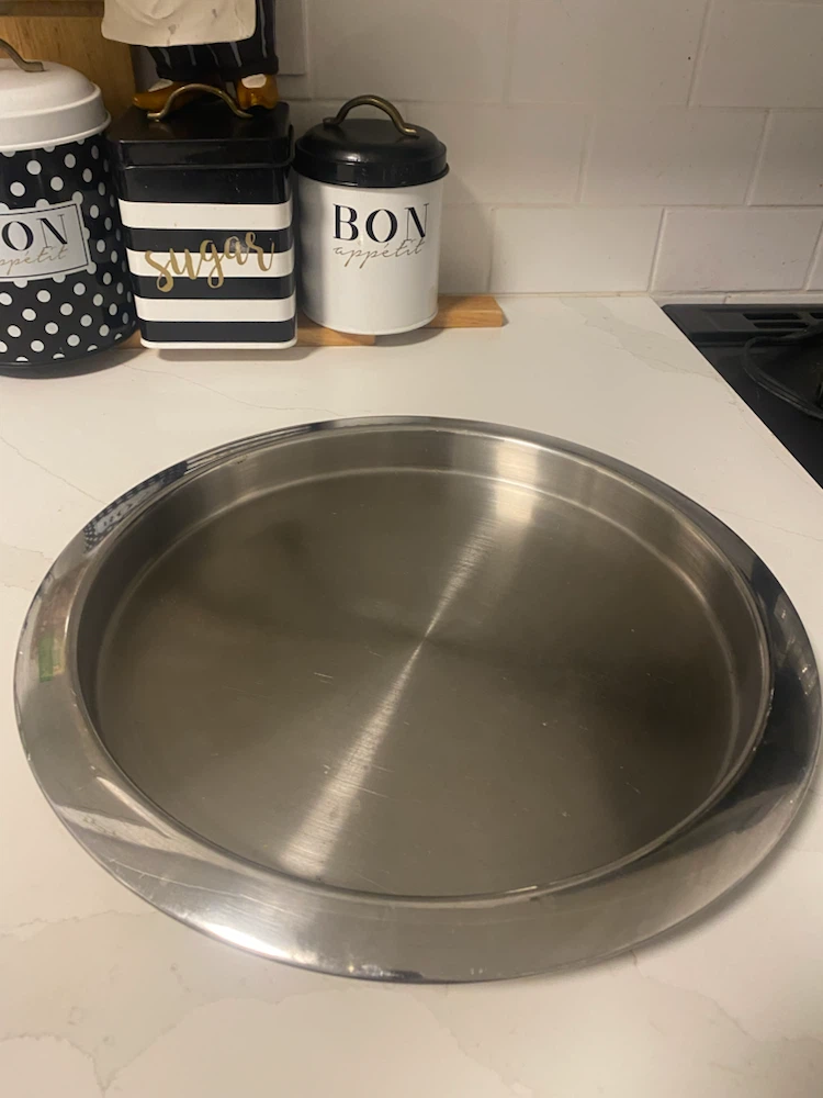 Round Stainless Steel Serving Tray - photo 3
