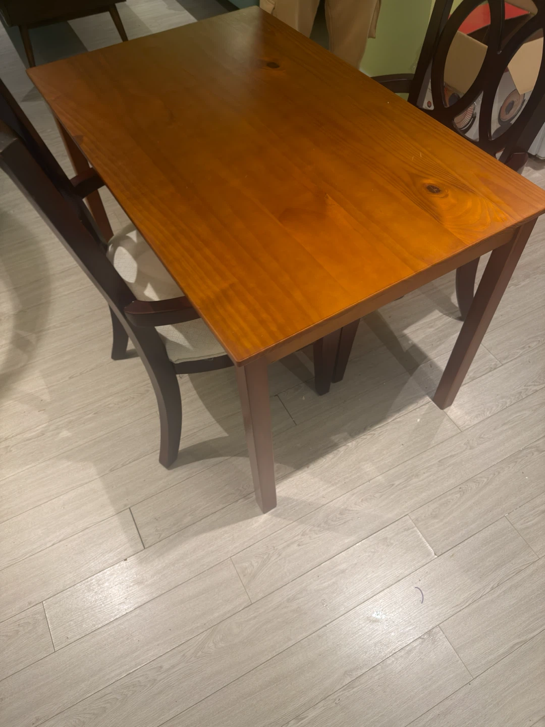 Wooden Dining Table with 2 chairs - photo 4