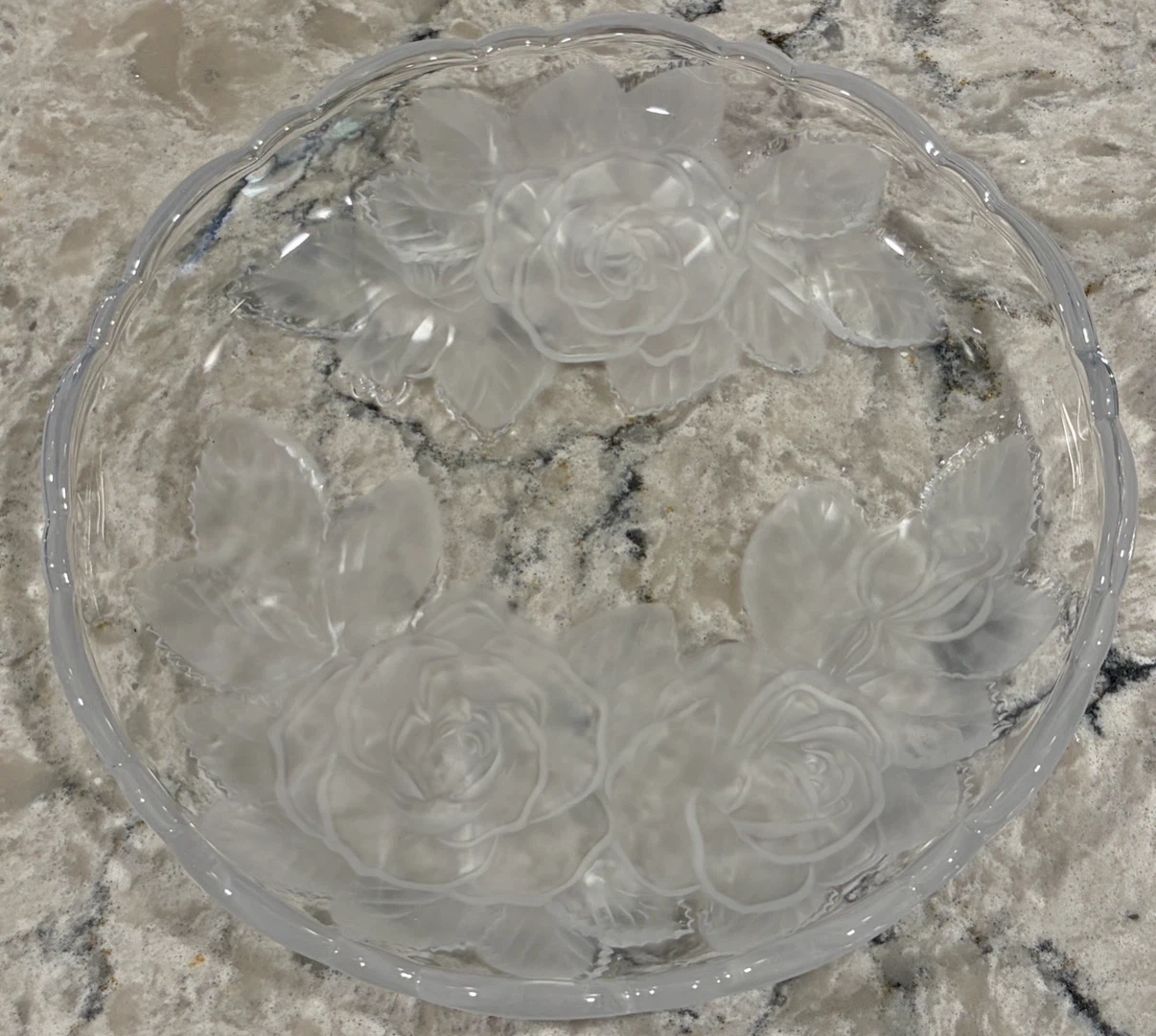 Winter Rose Style Floral Cake Plate 7” - photo 2