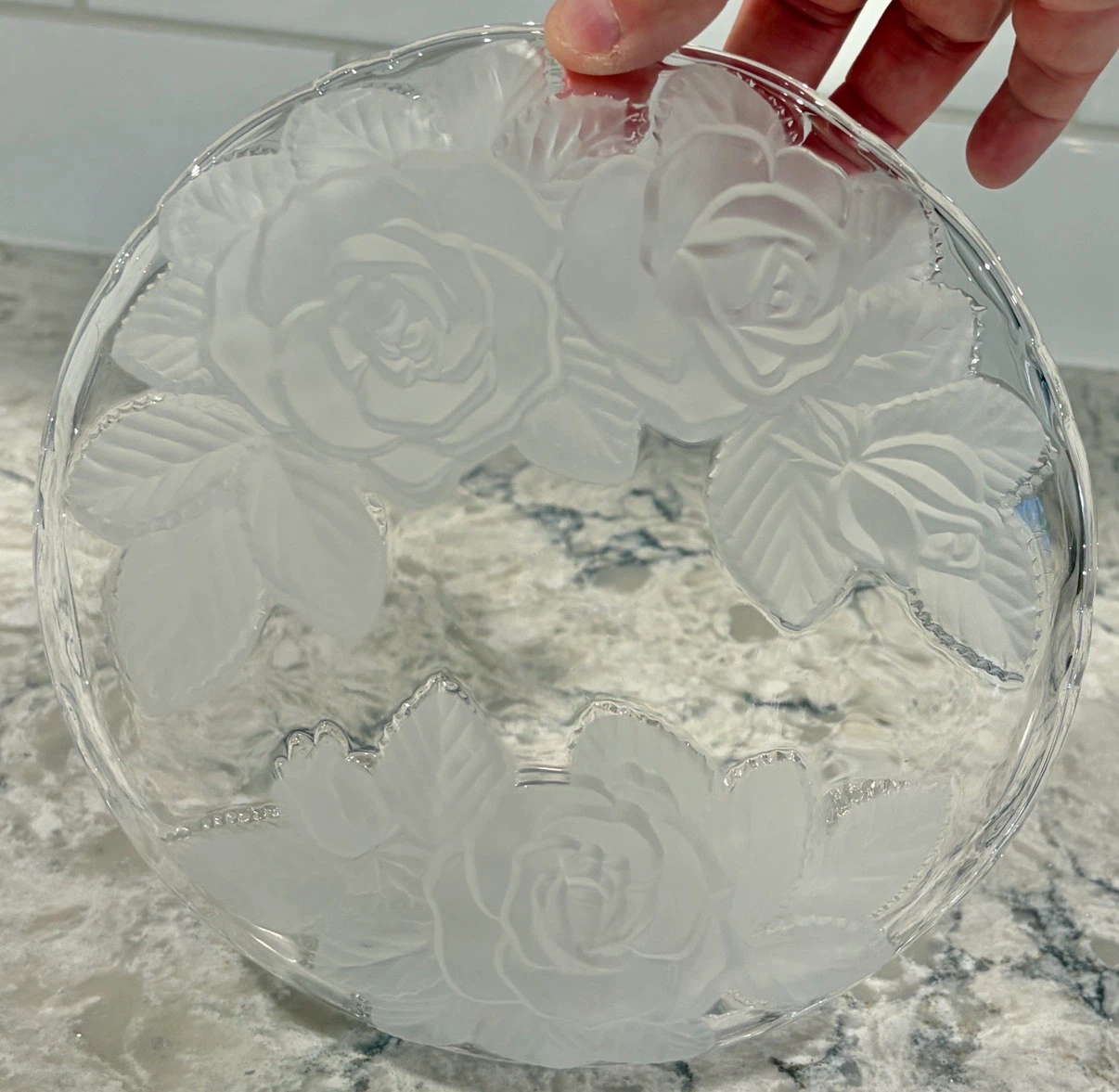 Winter Rose Style Floral Cake Plate 7” - photo 4