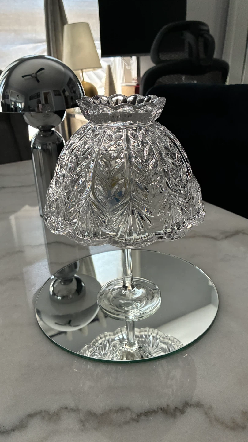 Glass Fairy Lamp with Mirrored Base - photo 2