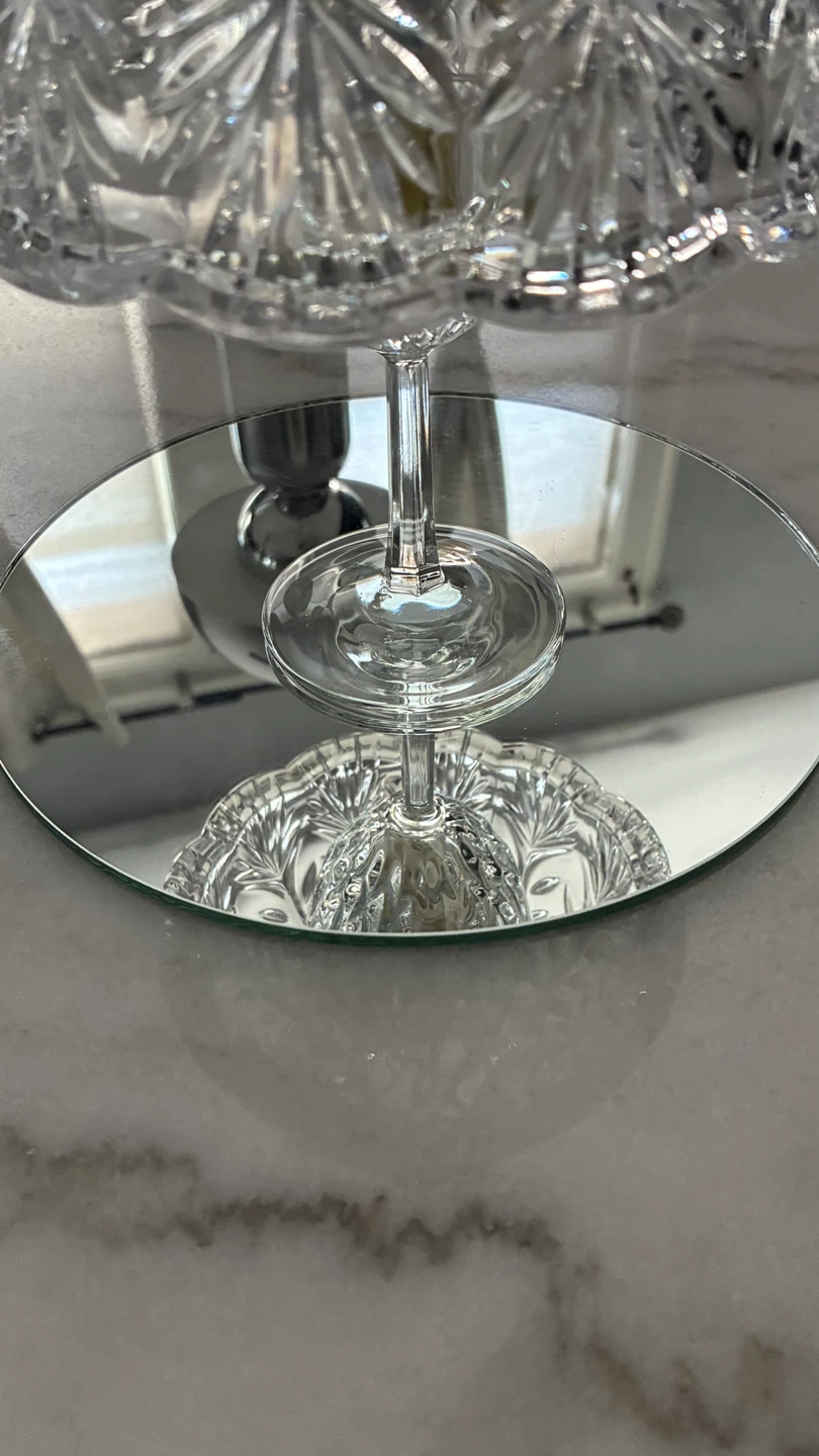 Glass Fairy Lamp with Mirrored Base - photo 4