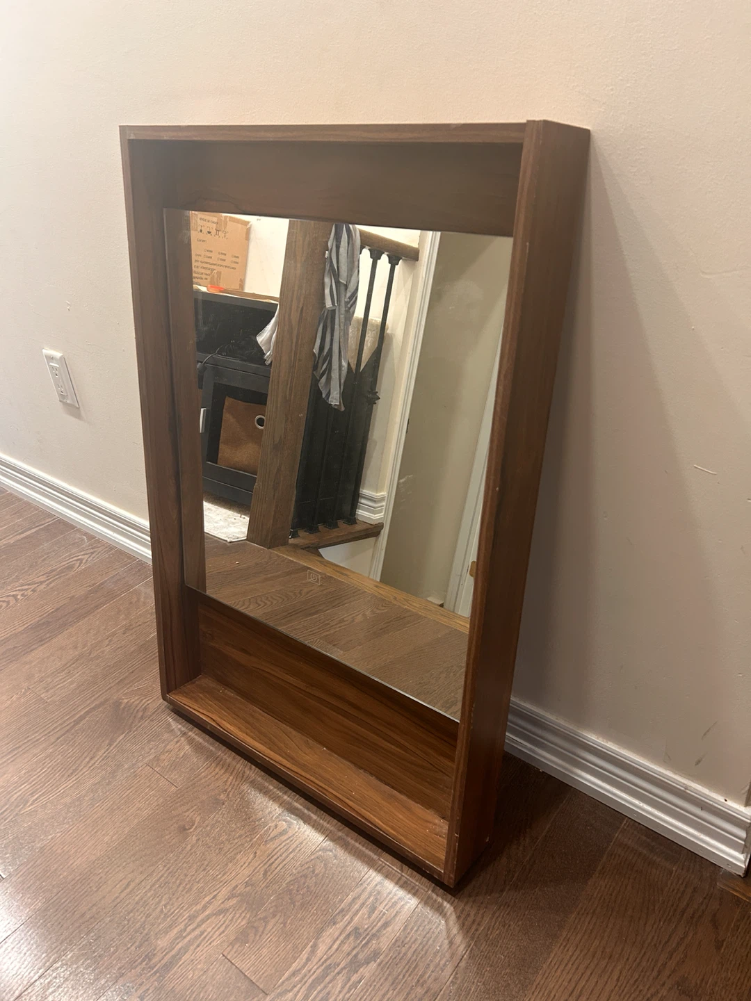 Wooden Framed Wall Mirror - photo 2