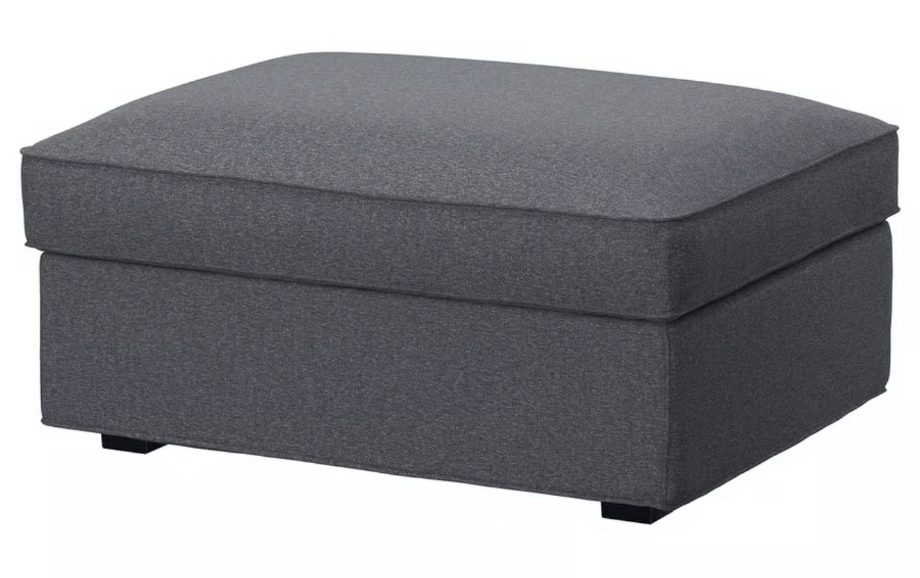 IKEA KIVIK Ottoman with storage Gunnared Dark Grey