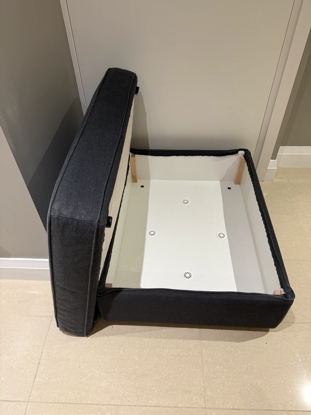 IKEA KIVIK Ottoman with storage Gunnared Dark Grey - photo 4