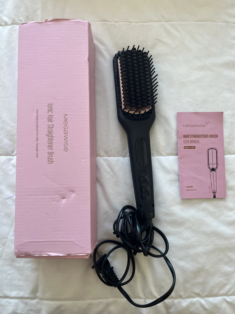 MegaWise Ionic Hair Straightener Brush - photo 2