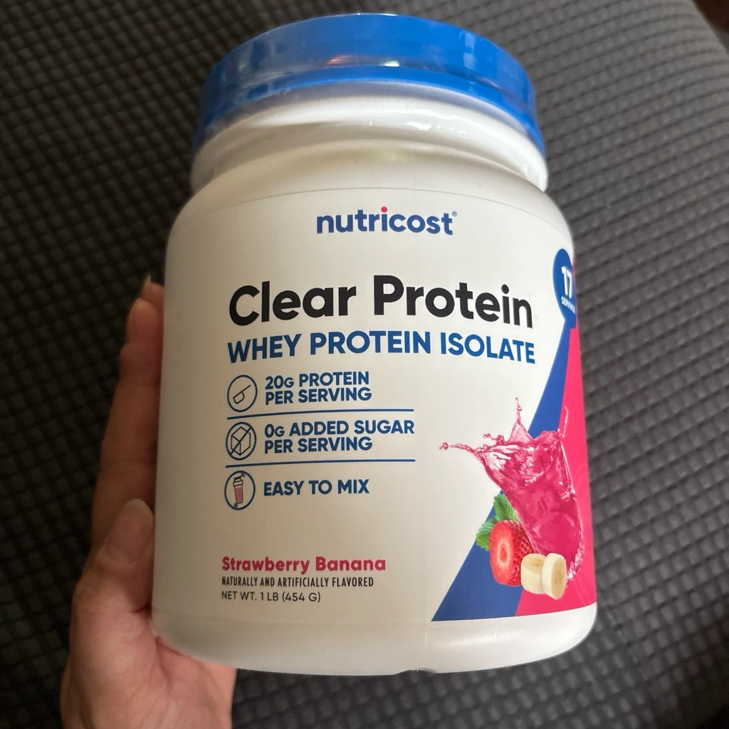 Protein Whey Protein Isolate - Strawberry Banana, 1 LB