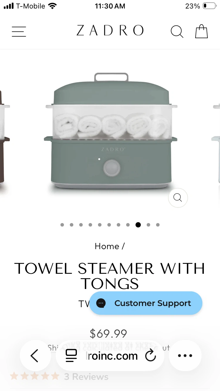 Zadro Towel Steamer - photo 5