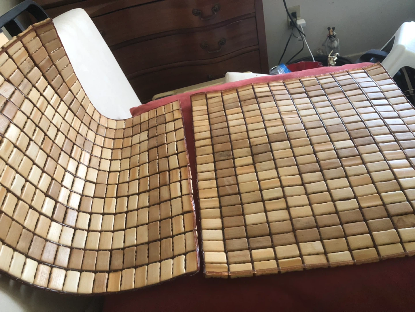 2 Bamboo Mat Seat Cushion 15x15 inch - photo 2