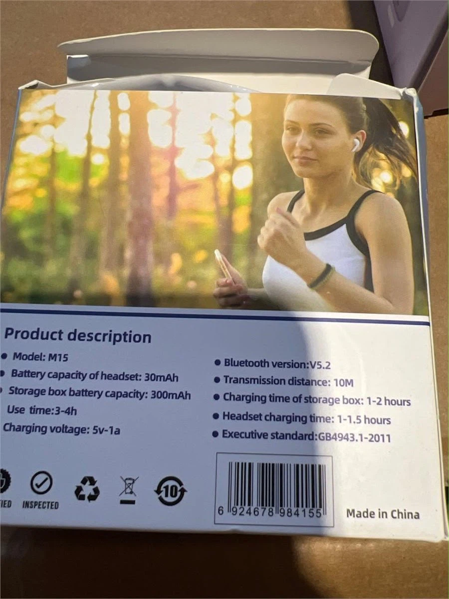 M15 Wireless Earbuds - Blue - photo 4