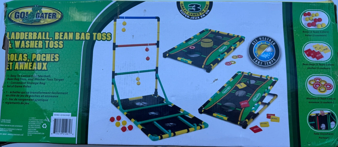 3-in-1 Ladderball, Bean Bag Toss & Washer Toss Game Set - photo 3