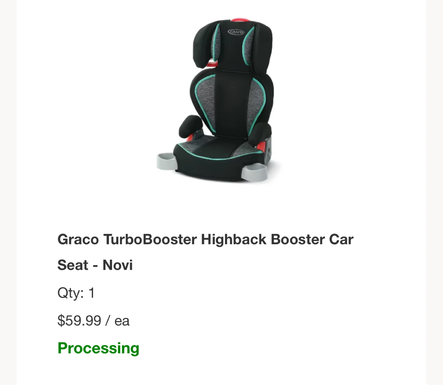 Graco TurboBooster Highback Booster Car Seat - Novi - photo 5