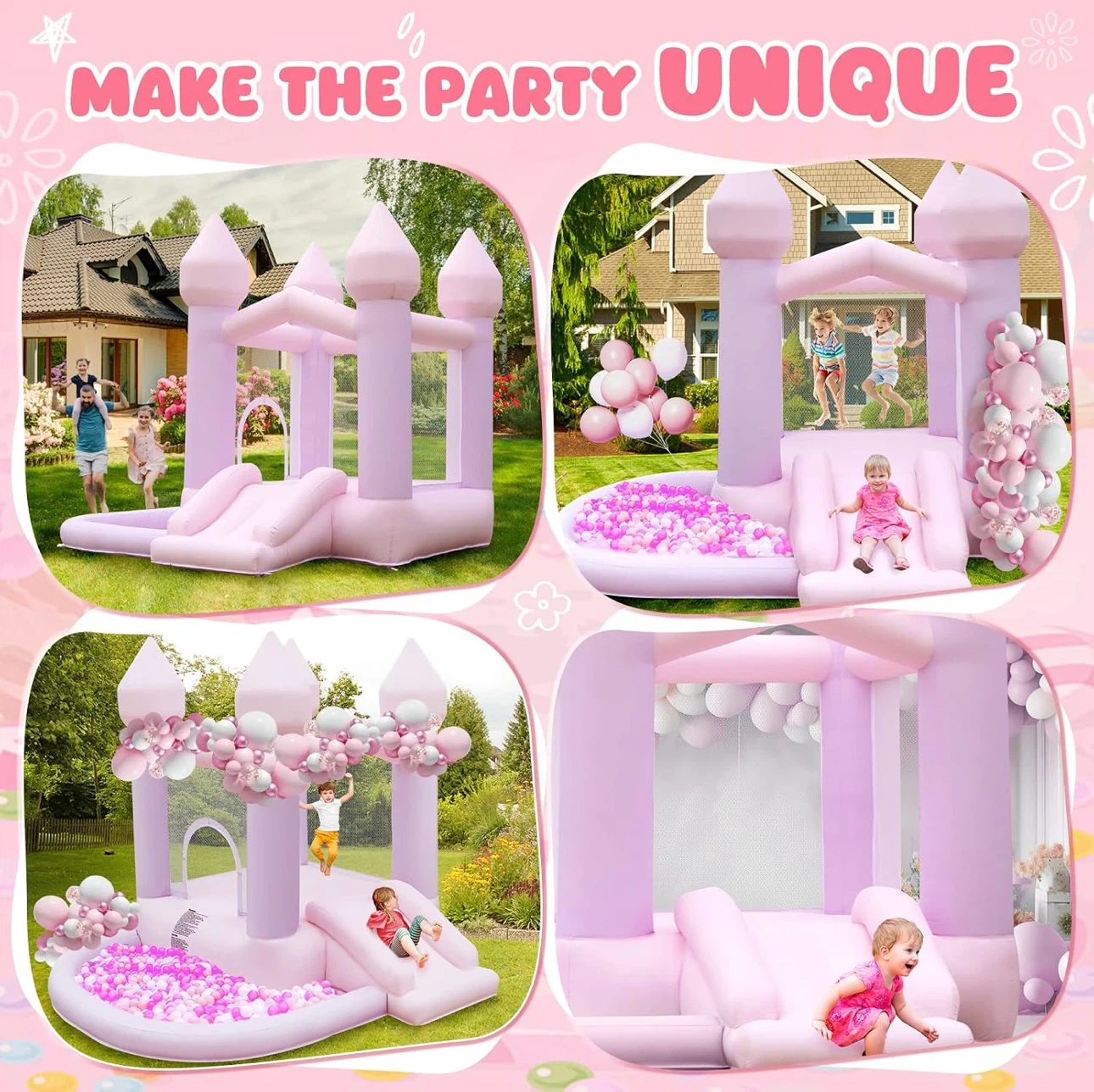 Inflatable Castle Bounce House with Slide - photo 3