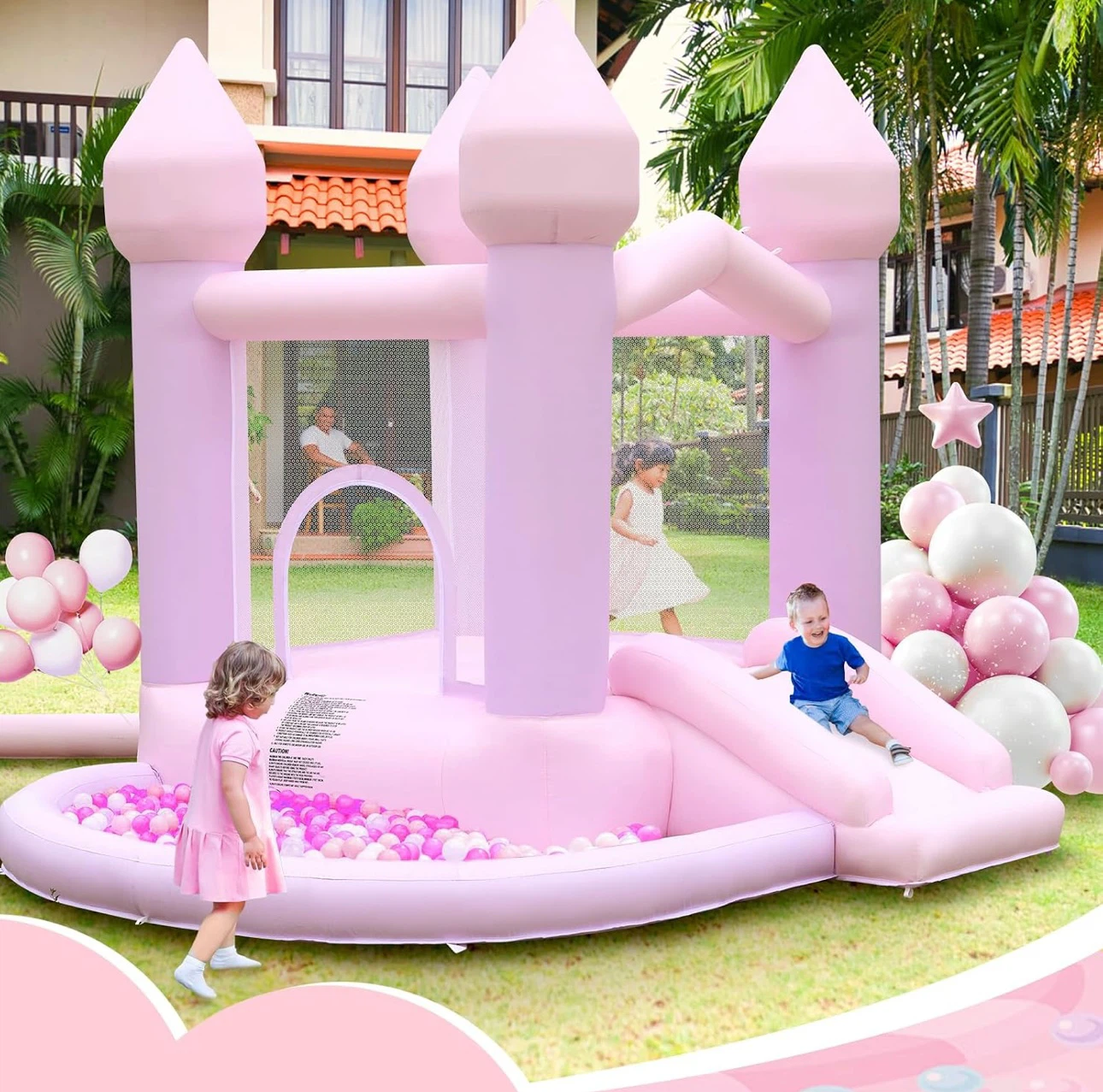 Inflatable Castle Bounce House with Slide - photo 5