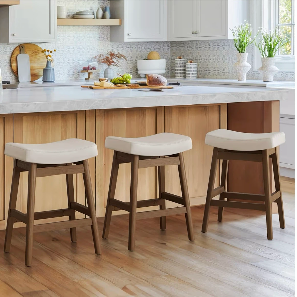 24" Counter Height Barstools - Set of 3