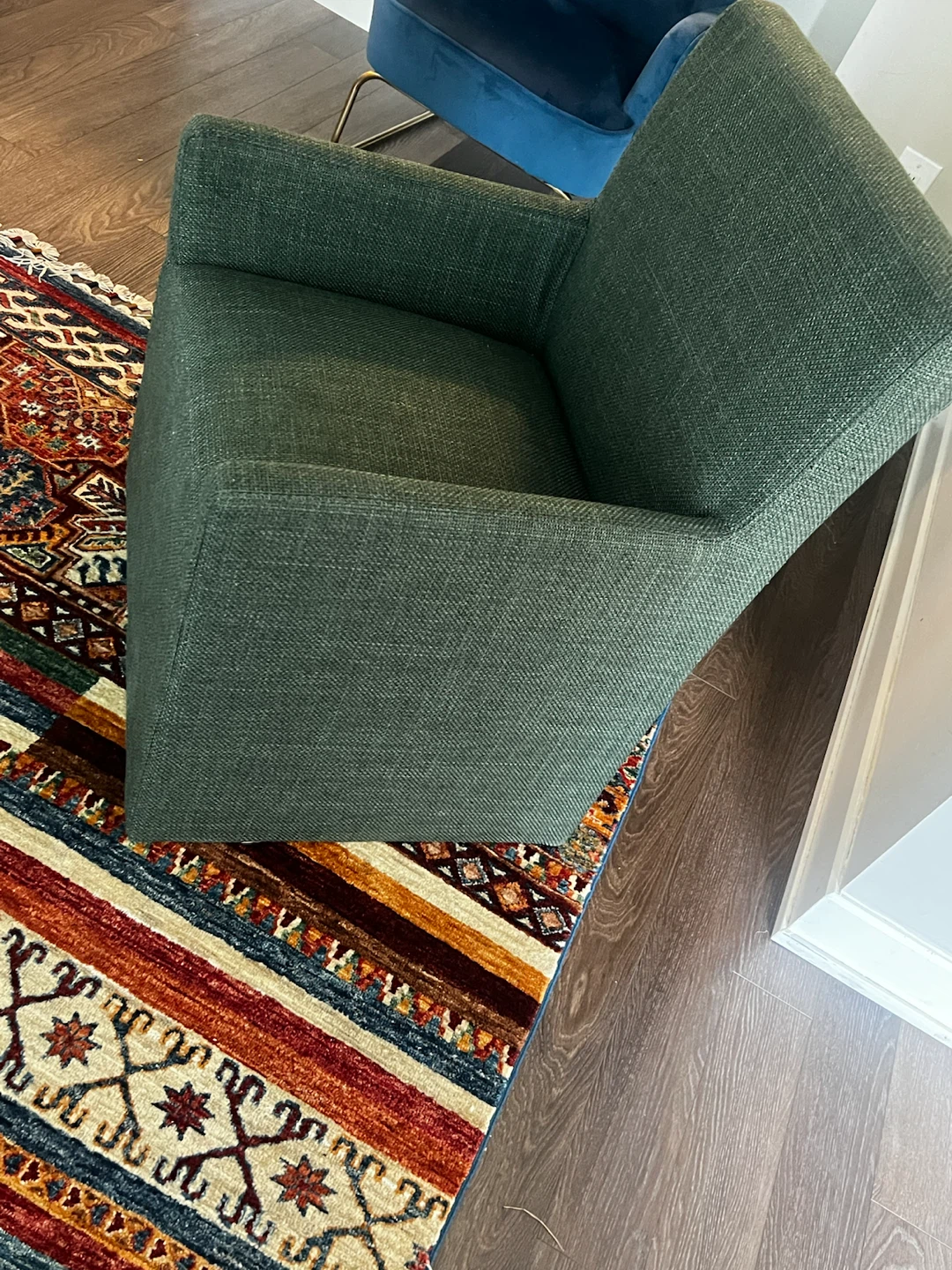 Dark Green Accent Chair - photo 2