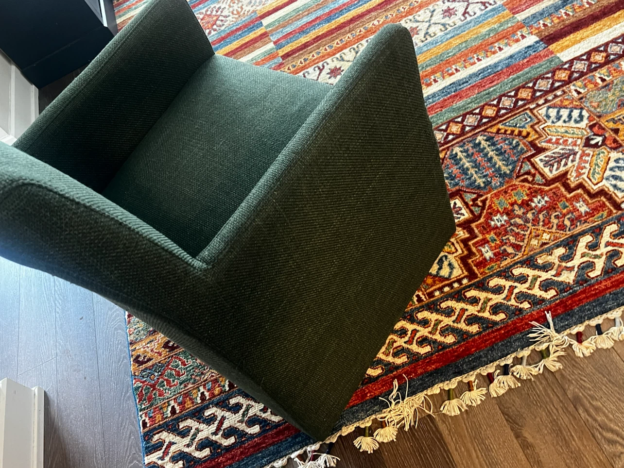 Dark Green Accent Chair - photo 3