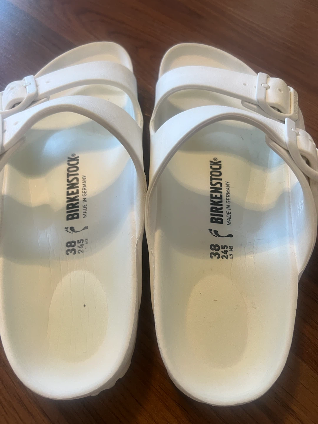 Birkenstock Arizona EVA Sandals White Size 38 - photo 4