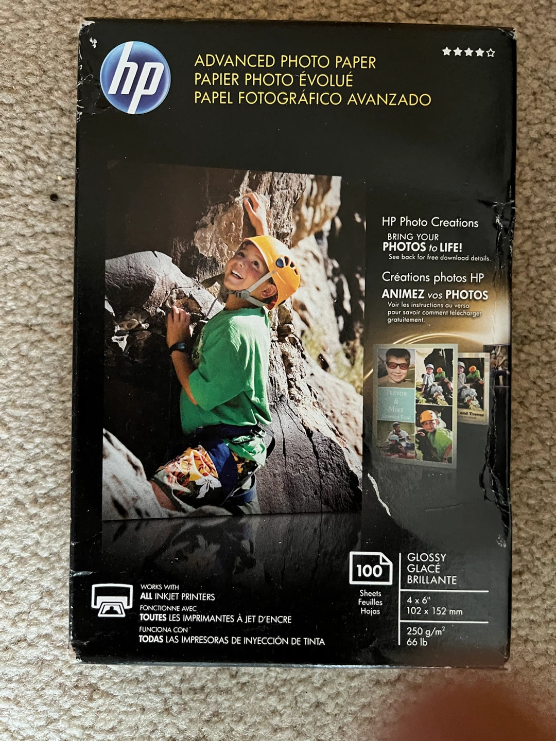 HP Advanced Glossy Photo Paper 4x6"