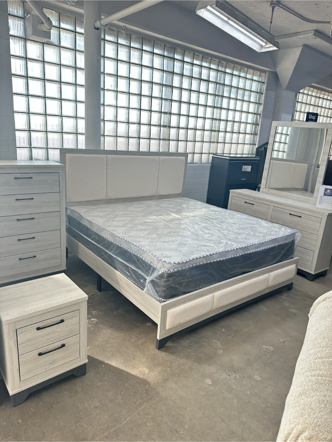 White bedroom set