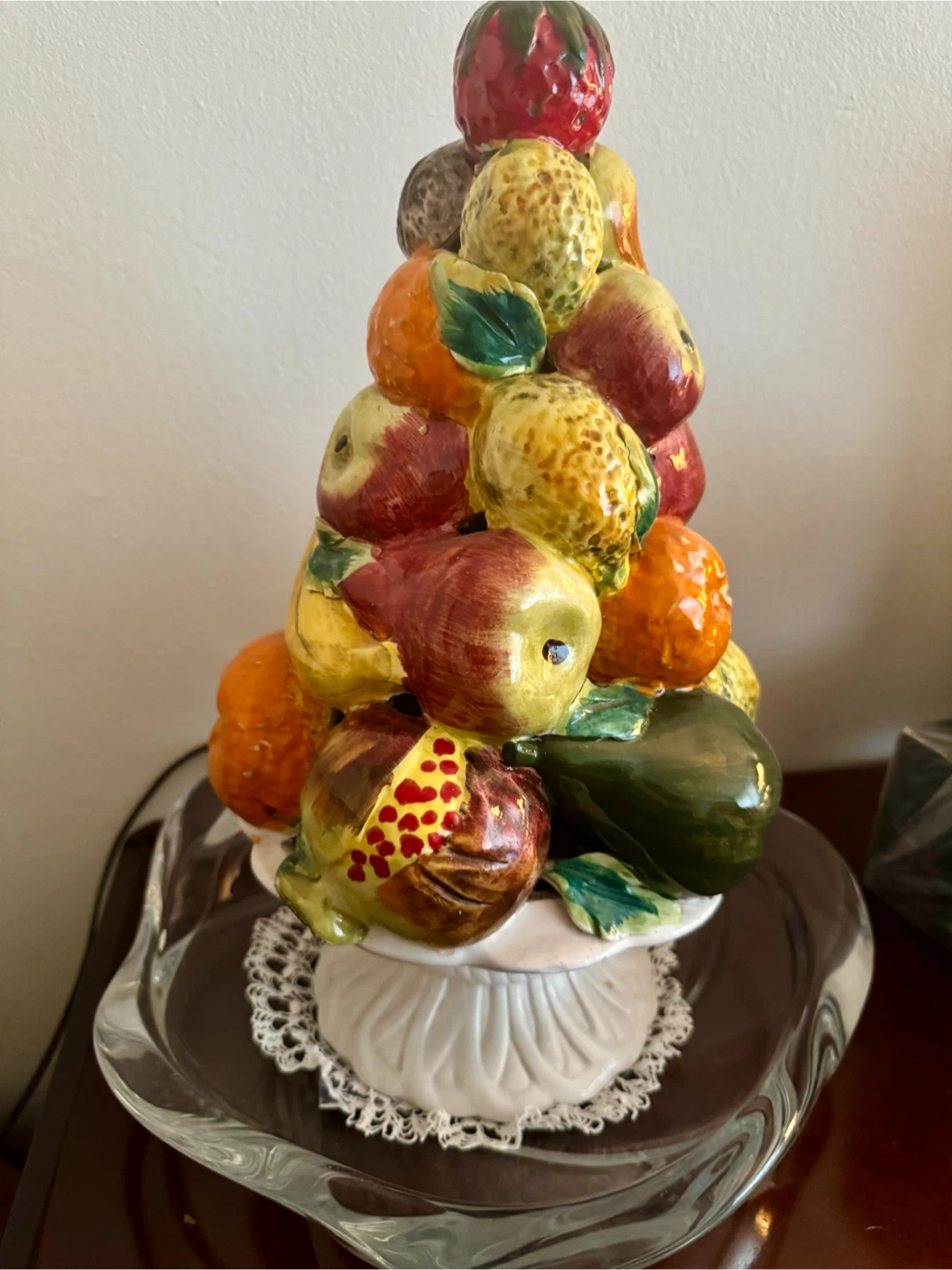 Capodimonte Style Ceramic Fruit Topiary - photo 2