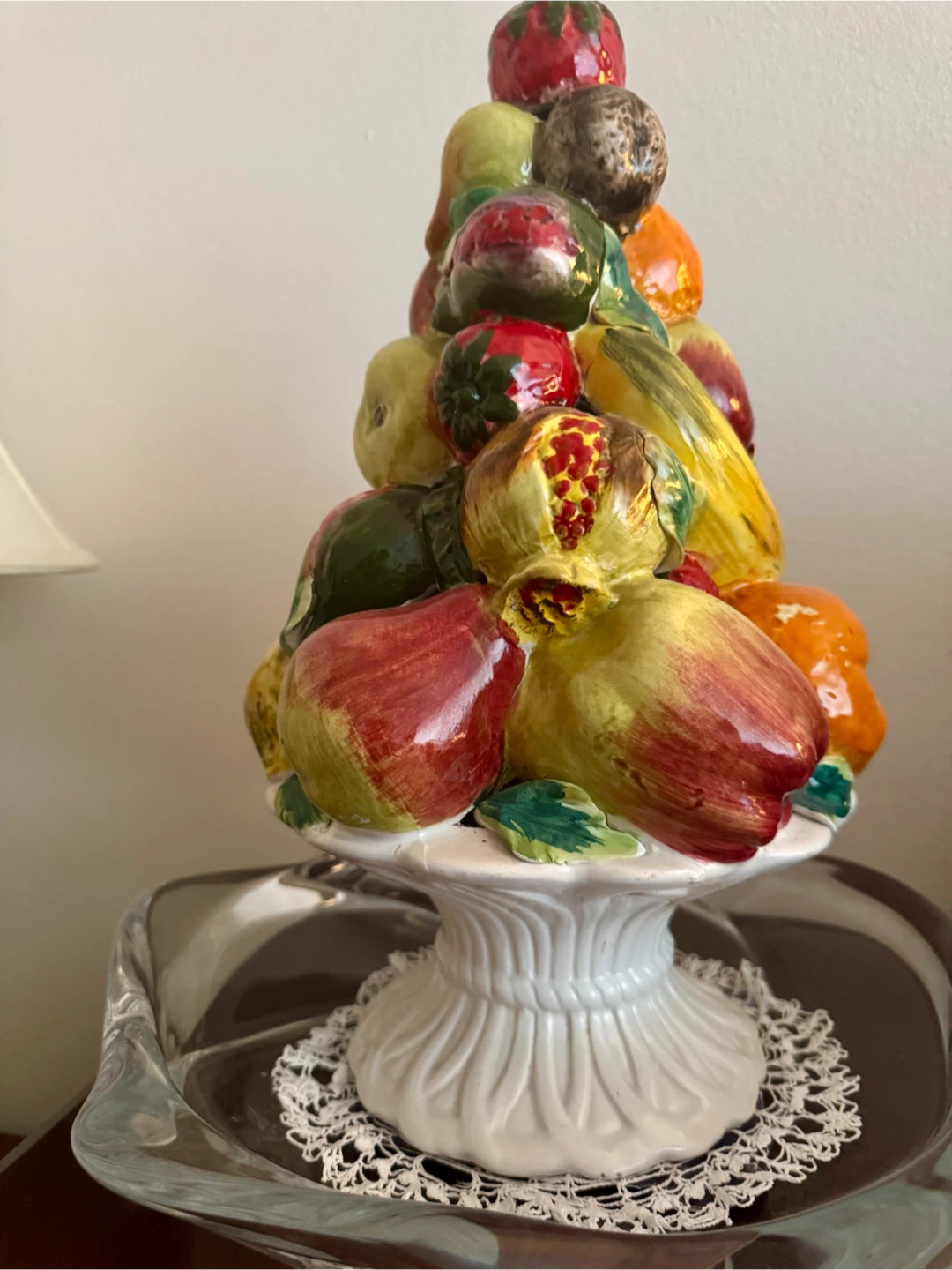 Capodimonte Style Ceramic Fruit Topiary - photo 3