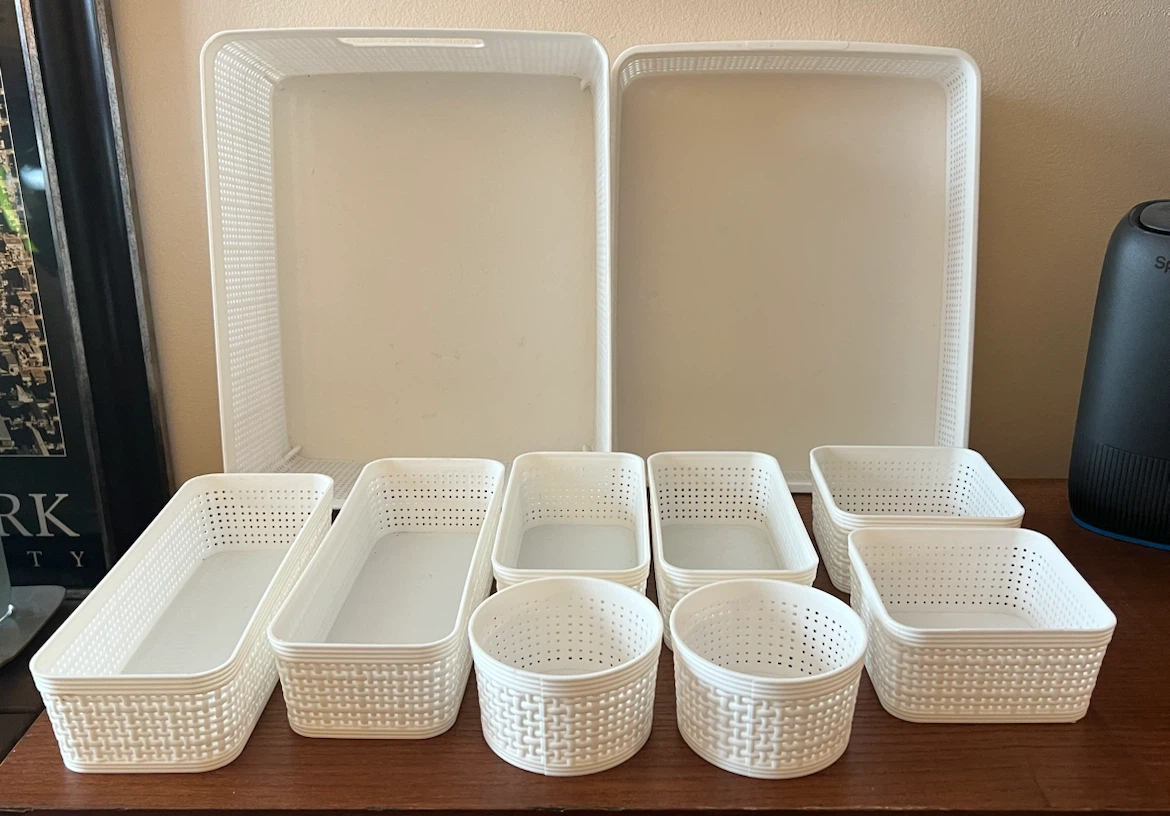 White 10-Piece Organizing Basket Set - photo 5