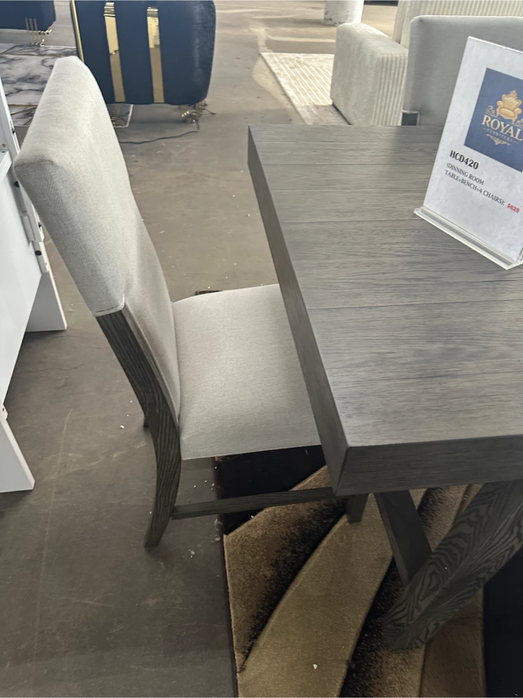 Royal Dining Room Table Set with Chairs and Bench - photo 3