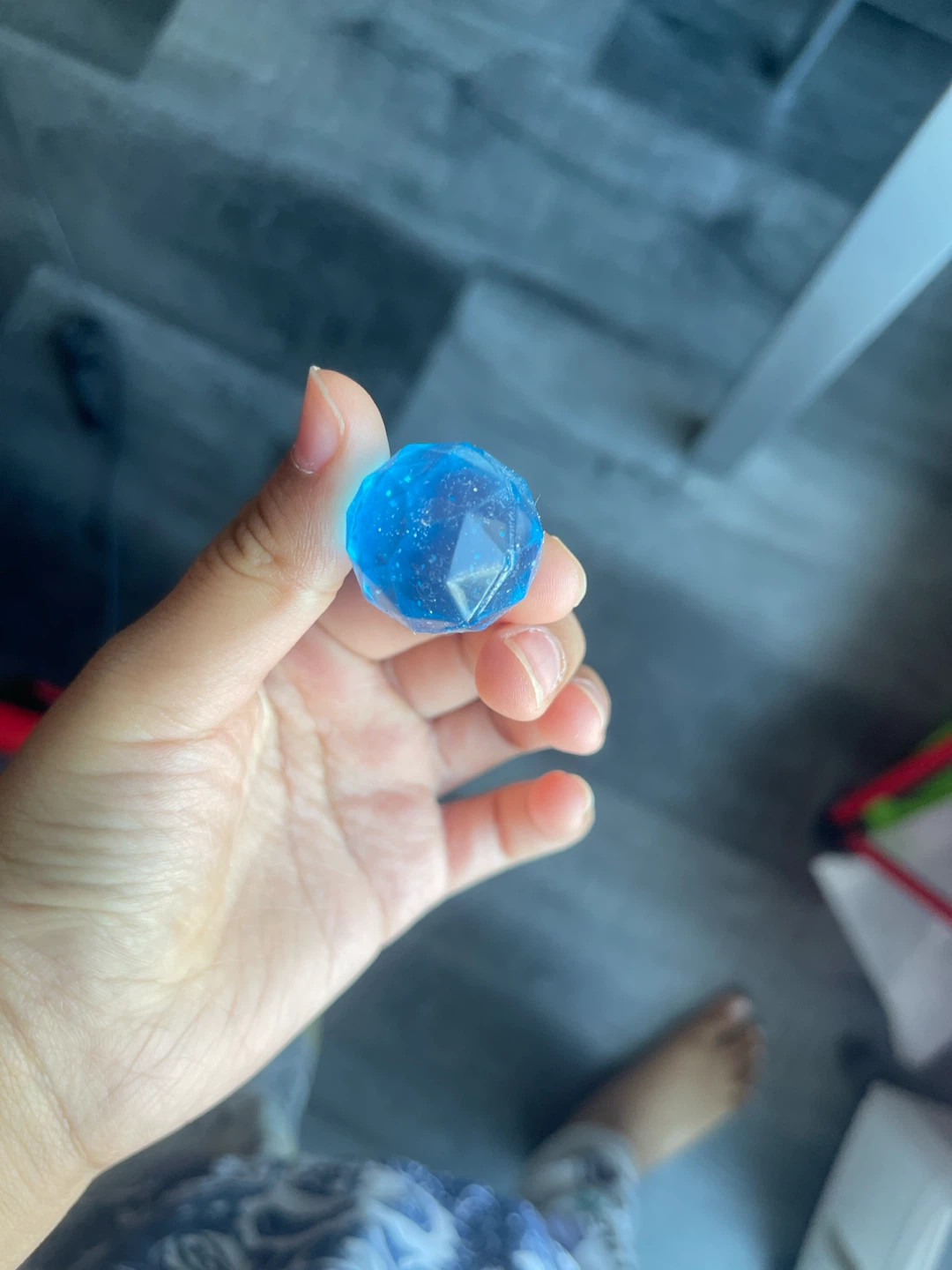 Blue Geode-shaped Orb