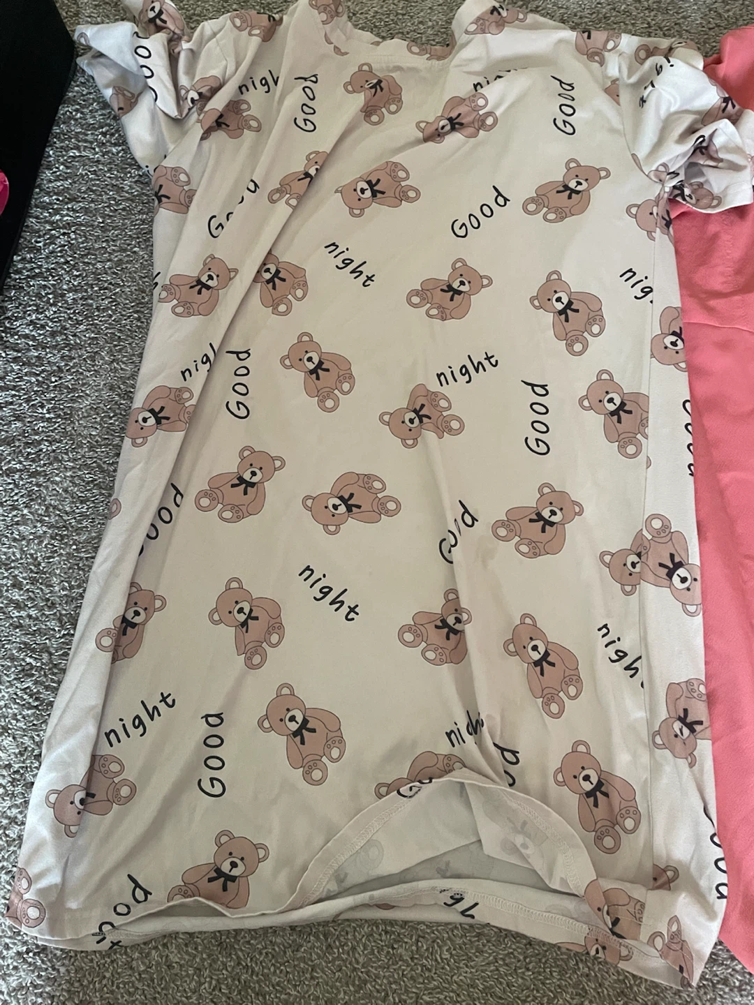 Women's Teddy Bear "Good Night" Pajama Dress
