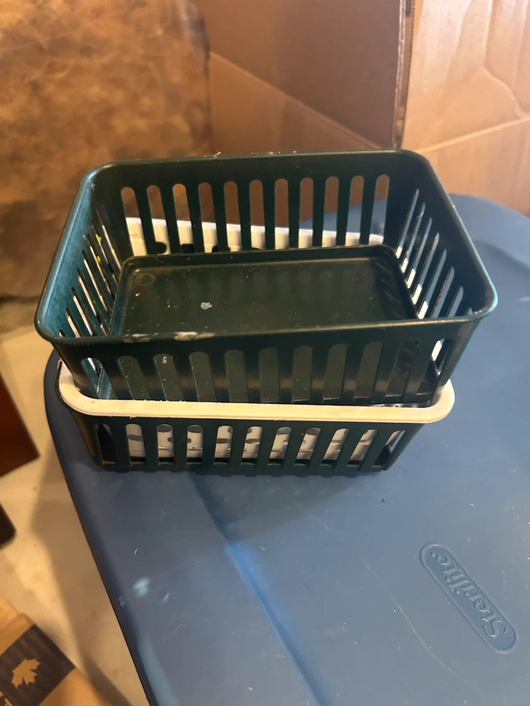 Dark Green Storage Baskets