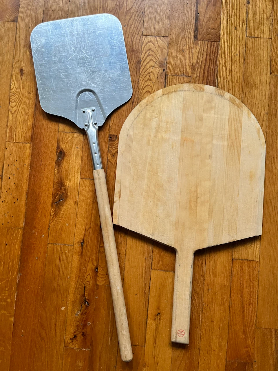 Pizza Peel Set - Metal & Wood