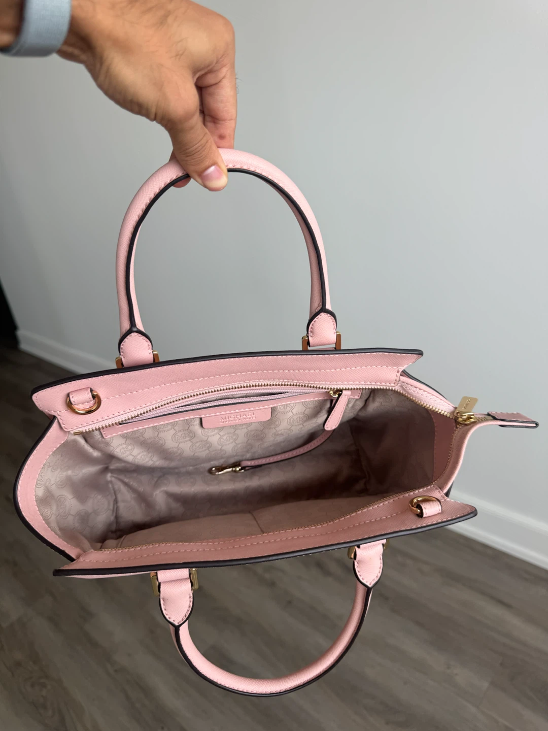 Michael Kors Pink Leather Satchel Handbag - photo 3