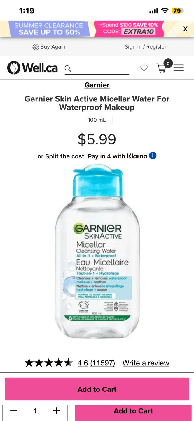 Garnier Micellar water 100 ml (New) - photo 2