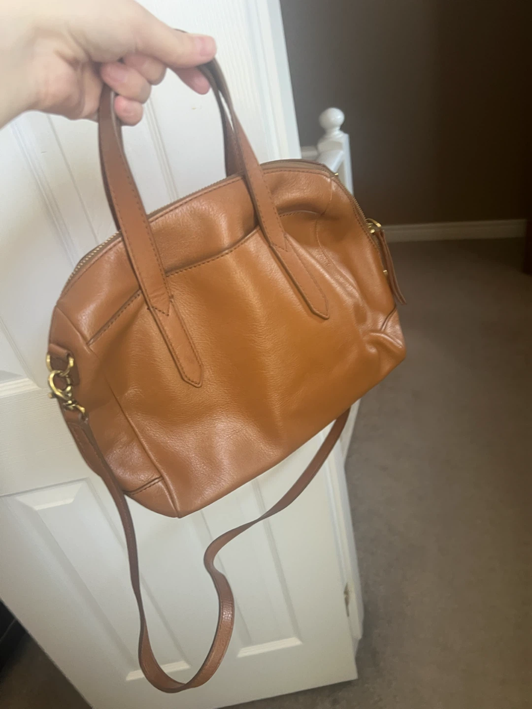Fossil Leather Satchel Purse - photo 3