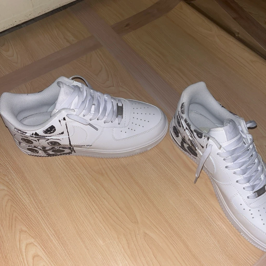 Nike Air Force 1 Low White Graphic Sneakers - photo 4