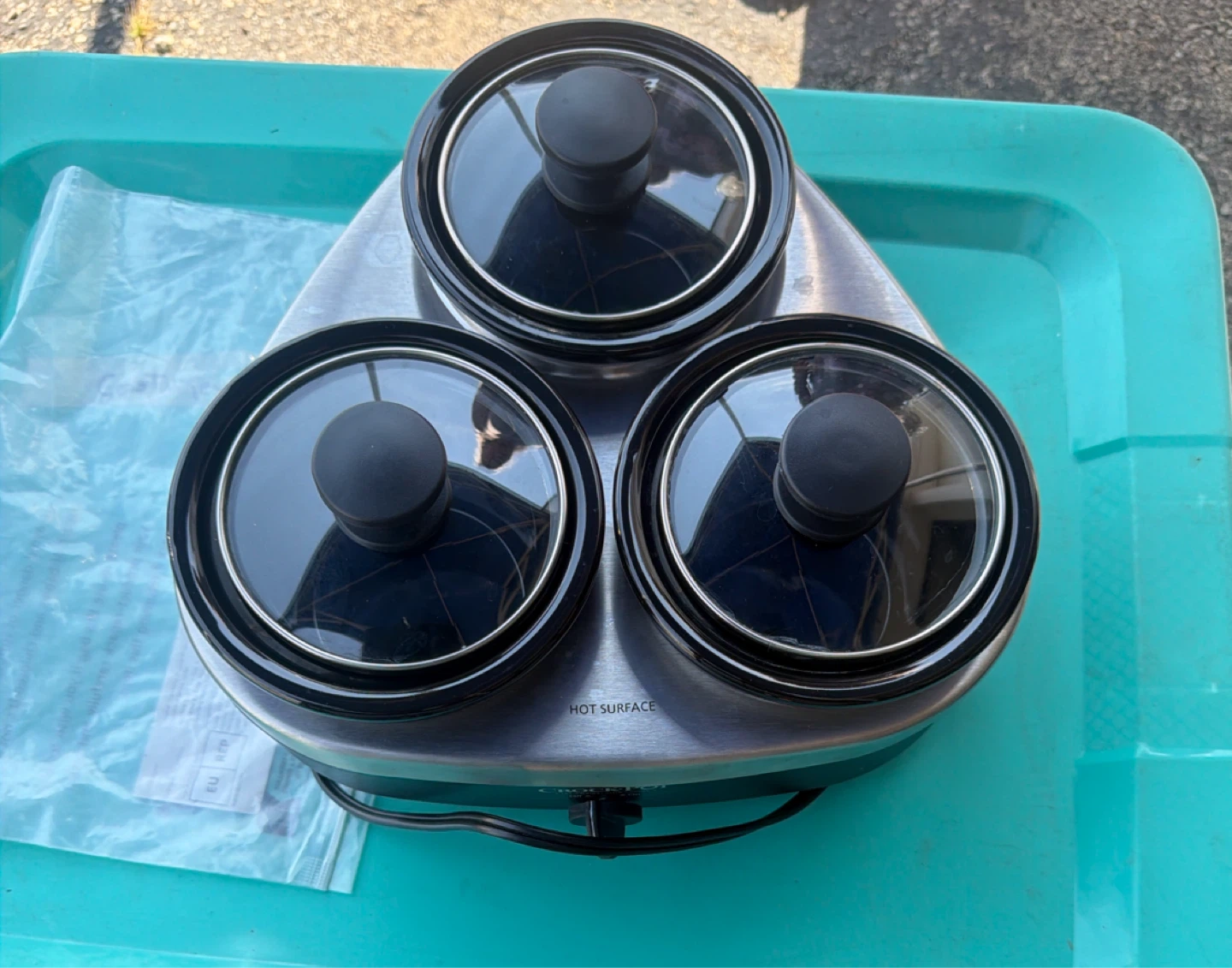 Crock-Pot Triple Slow Cooker with Carrier - photo 4