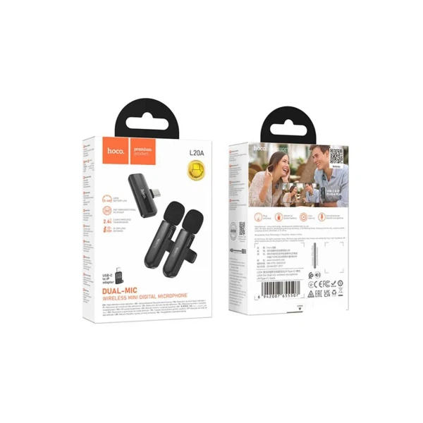 Dual-Mic Wireless Mini Microphone - - photo 4