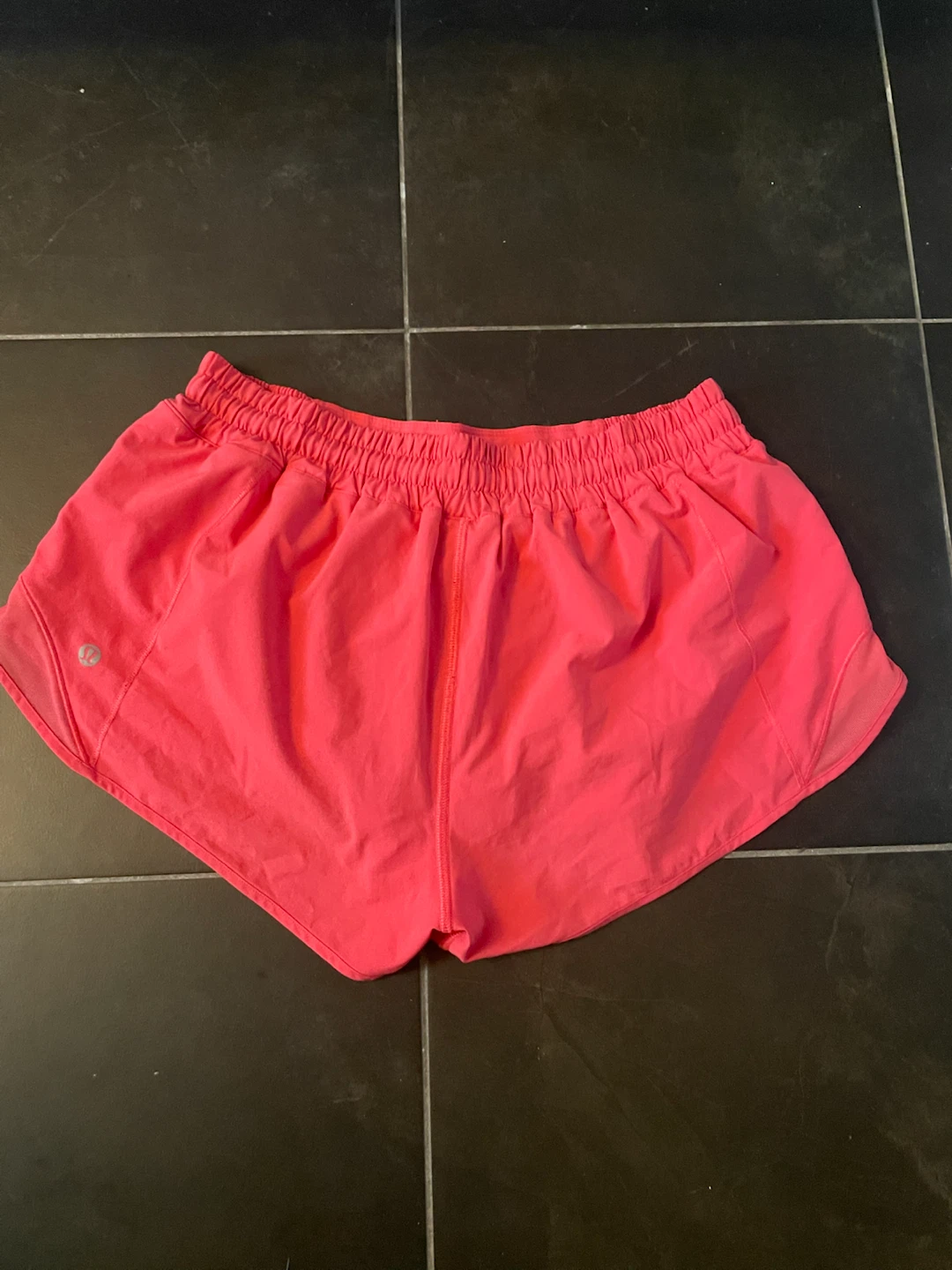 Lululemon Pink hottie hot running shorts Size 10