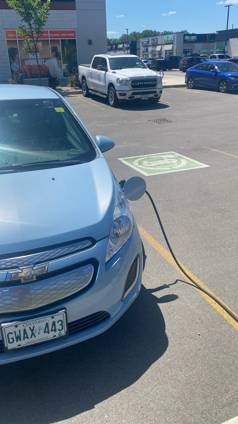 Light Blue Chevrolet Spark EV