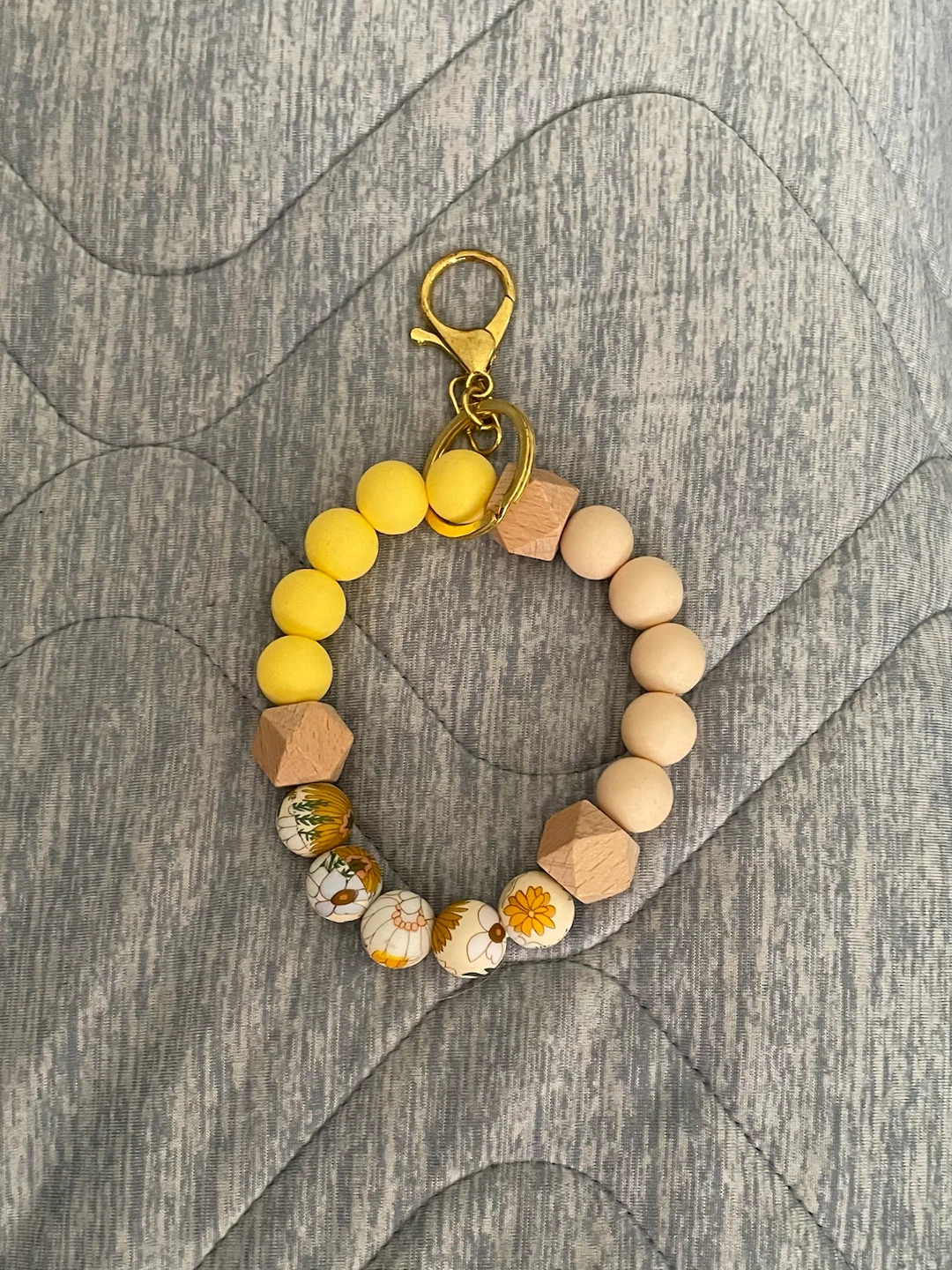 Beaded Keychain Bracelet