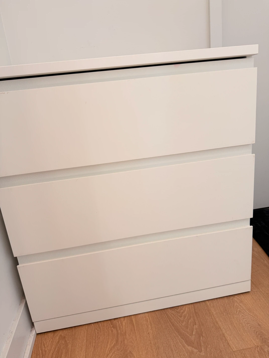White 3-Drawer Dresser - photo 2