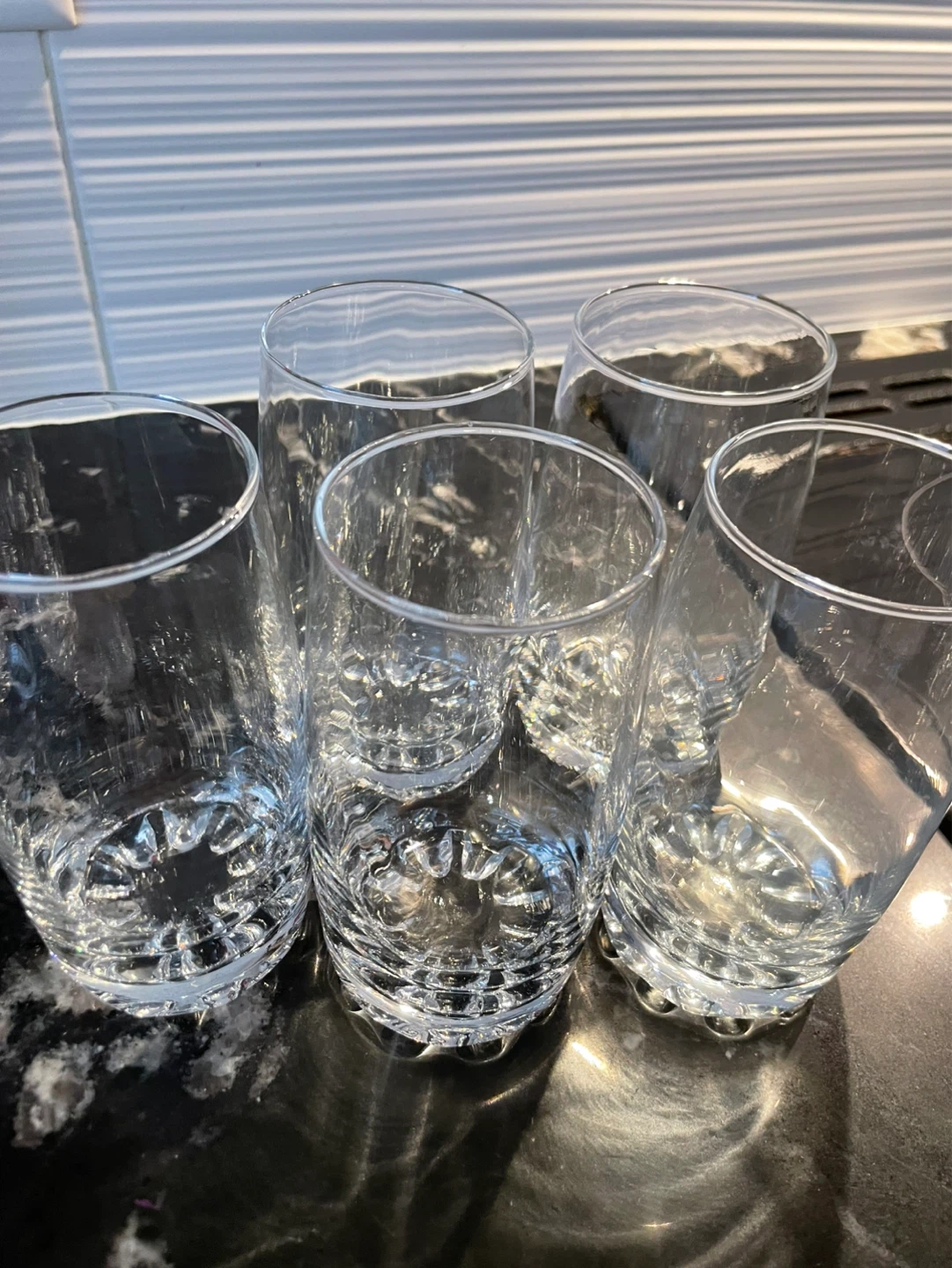 Set of 5 Clear Glasses - photo 2