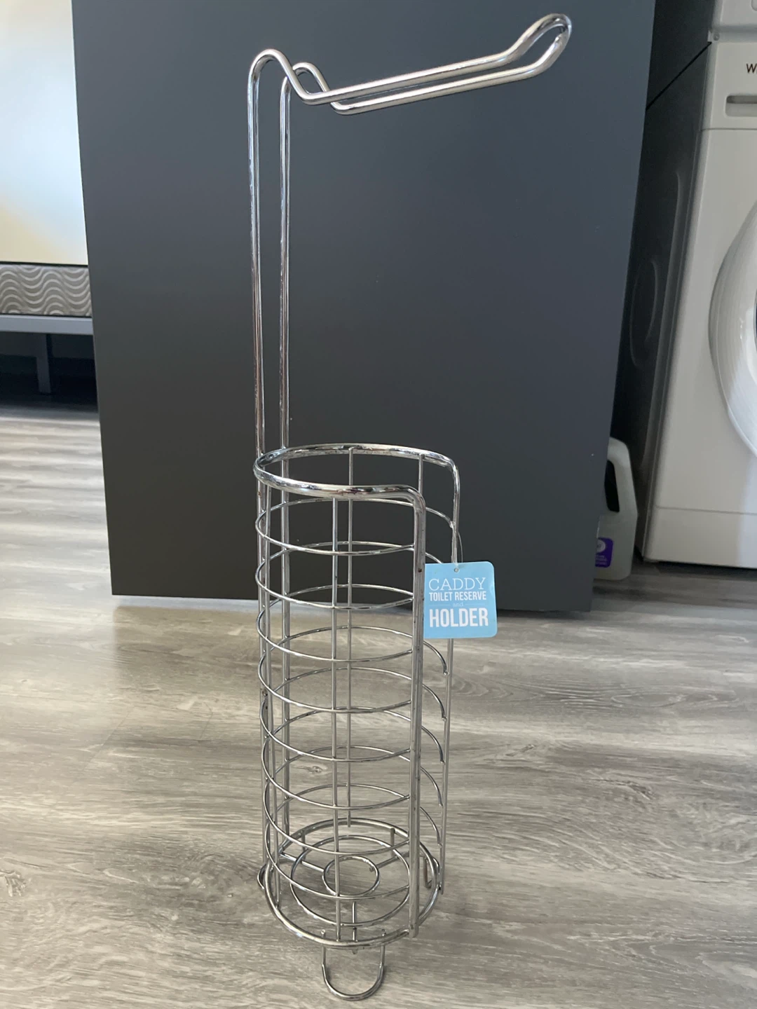 Metal Toilet Paper Reserve Holder Caddy